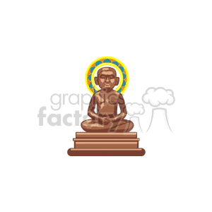 Meditative Buddha with Halo