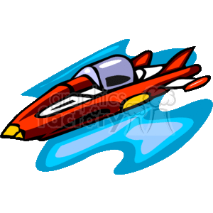 Colorful Cartoon Spaceship with Energy Aura