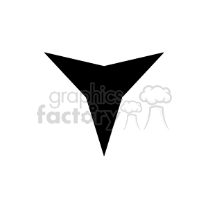 Black triangle shape.