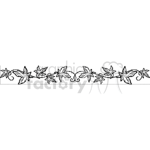 Elegant Black and White Floral Divider