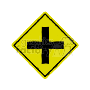 Intersection Ahead Warning Sign