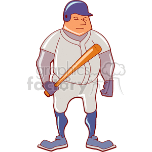 Baseball player holding a bat