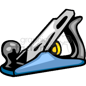   This clipart image features a hand plane, which is a carpenter