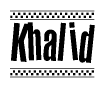 Khalid Checkered Flag Design
