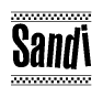 Sandi Checkered Flag Design