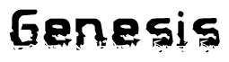 The image contains the word Genesis in a stylized font with a static looking effect at the bottom of the words