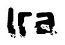 The image contains the word Ira in a stylized font with a static looking effect at the bottom of the words