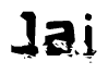   The image contains the word Jai in a stylized font with a static looking effect at the bottom of the words 