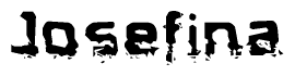 The image contains the word Josefina in a stylized font with a static looking effect at the bottom of the words