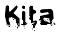 The image contains the word Kita in a stylized font with a static looking effect at the bottom of the words