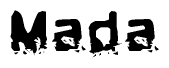 The image contains the word Mada in a stylized font with a static looking effect at the bottom of the words