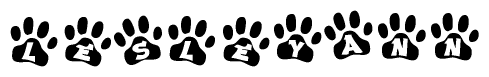 Animal Paw Prints with Lesleyann Lettering