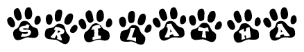 Animal Paw Prints with Srilatha Lettering