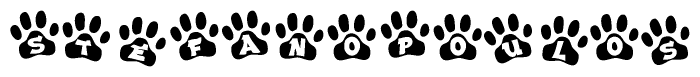 Animal Paw Prints with Stefanopoulos Lettering