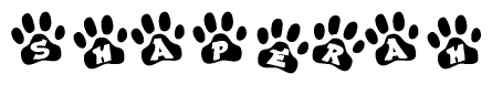 Animal Paw Prints with Shaperah Lettering