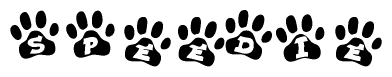 Animal Paw Prints with Speedie Lettering