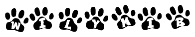 Animal Paw Prints with Wilymib Lettering