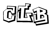 The clipart image features a stylized text in a graffiti font that reads Clb.