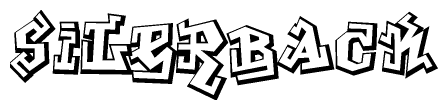 The clipart image features a stylized text in a graffiti font that reads Silerback.