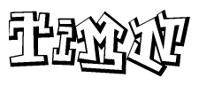 The clipart image features a stylized text in a graffiti font that reads Timn.
