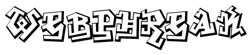 The clipart image features a stylized text in a graffiti font that reads Webphreak.