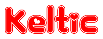 The image displays the word Keltic written in a stylized red font with hearts inside the letters.