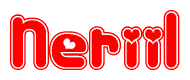 The image displays the word Neriil written in a stylized red font with hearts inside the letters.