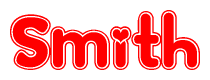 The image displays the word Smith written in a stylized red font with hearts inside the letters.