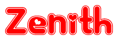 Zenith Word with Heart Shapes