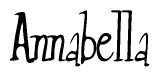 The image is a stylized text or script that reads 'Annabella' in a cursive or calligraphic font.