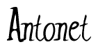 The image is a stylized text or script that reads 'Antonet' in a cursive or calligraphic font.