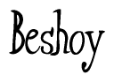 The image is a stylized text or script that reads 'Beshoy' in a cursive or calligraphic font.