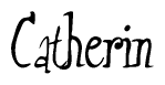 The image is a stylized text or script that reads 'Catherin' in a cursive or calligraphic font.