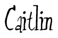 Cursive 'Caitlin' Text
