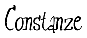 The image is a stylized text or script that reads 'Constanze' in a cursive or calligraphic font.