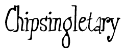 The image contains the word 'Chipsingletary' written in a cursive, stylized font.