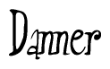 The image is a stylized text or script that reads 'Danner' in a cursive or calligraphic font.