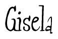The image is a stylized text or script that reads 'Gisela' in a cursive or calligraphic font.