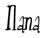 The image is of the word Ilana stylized in a cursive script.