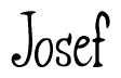 The image is a stylized text or script that reads 'Josef' in a cursive or calligraphic font.