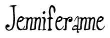 The image contains the word 'Jenniferanne' written in a cursive, stylized font.