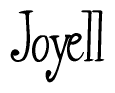 The image is of the word Joyell stylized in a cursive script.