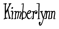 The image contains the word 'Kimberlynn' written in a cursive, stylized font.