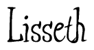 The image is a stylized text or script that reads 'Lisseth' in a cursive or calligraphic font.