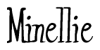 The image is a stylized text or script that reads 'Minellie' in a cursive or calligraphic font.