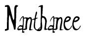 The image is a stylized text or script that reads 'Nanthanee' in a cursive or calligraphic font.