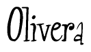 The image is a stylized text or script that reads 'Olivera' in a cursive or calligraphic font.