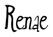 The image contains the word 'Renae' written in a cursive, stylized font.