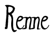 The image contains the word 'Renne' written in a cursive, stylized font.