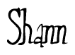 The image is a stylized text or script that reads 'Shann' in a cursive or calligraphic font.